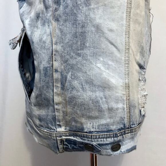 Preme NWT Light Stone Wash Jean Jacket Men M - Picture 10 of 16